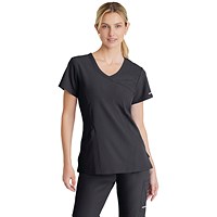 Skechers Female V Neck Scrub Top, Pewter, 2XL