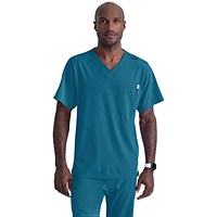 Skechers Unisex V Neck Scrub Top, Bahama, 3XL