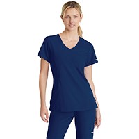Skechers Female V Neck Scrub Top, Navy, 4XL