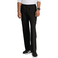Skechers Unisex Drawcord Scrub Trousers, Black, XS