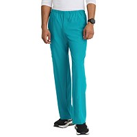 Skechers Unisex Drawcord Scrub Trousers, Teal Blue, Small