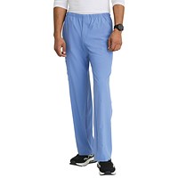 Skechers Unisex Drawcord Scrub Trousers, Ceil Blue, Medium