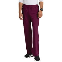 Skechers Unisex Drawcord Scrub Trousers, Wine, Large