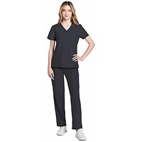 Cherokee Originals Ultra Female V-neck Scrub Top, Pewter Grey, Small