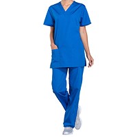 Cherokee Professional V-Neck Scrub Top, Royal Blue, 3XL