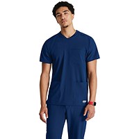 Skechers SKT193 Thesis Scrub Top, Navy, Size Medium