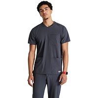 Skechers SKT193 Thesis Scrub Top, Pewter, Size 2XL