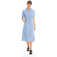 Work in Style Dvddr Nursing Dress, Sky Blue & White, 36
