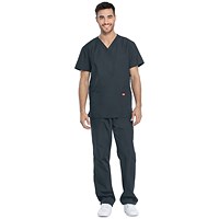 Dickies DKP520C Unisex Scrub Set Top and Trousers, Pewter, Size Small