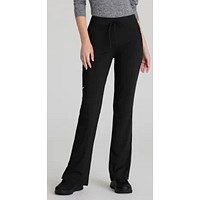 Skechers Slip-ins Glide Knit Flare Scrub Trousers, Black, XS, Tall Leg