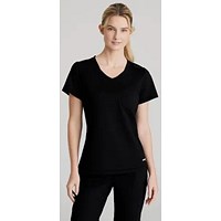 Skechers Slip-ins Flow Knit Scrub Top, Black, Large