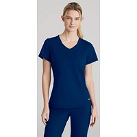 Skechers Slip-ins Flow Knit Scrub Top, Navy Blue, Large