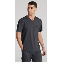 Skechers Slip-ins Flex Knit Scrub Top, Pewter Grey, 5XL