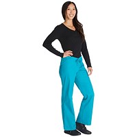 Dickies Signature Drawstring Scrub Bottoms, Teal, XS