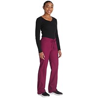 Dickies Signature Drawstring Scrub Bottoms, Wine Red, XS