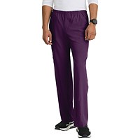 Skechers Unisex Drawcord Scrub Trousers, Eggplant, 3XL