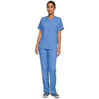 Cherokee Unisex Scrub Top, Ceil Blue, 2XL