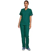 Cherokee Unisex Scrub Top, Hunter Green, 2XL