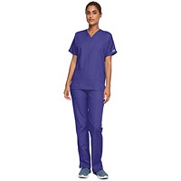 Cherokee Unisex Scrub Top, Grape, Medium