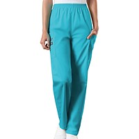 Cherokee CH4200 Elasticated Scrub Trousers, Turquoise, Size Large