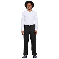 Cherokee Unisex Drawstring Scrub Trousers, Black, 2XL