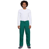 Cherokee Unisex Drawstring Scrub Trousers, Hunter Green, 2XL