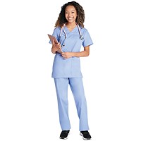 Cherokee WW530C Unisex Scrub Set Top and Trousers, Ceil Blue, Size Medium