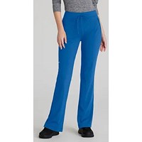 Skechers Slip-ins Glide Knit Flare Scrub Trousers, Royal Blue, XS, Tall Leg