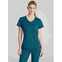 Skechers Slip-ins Flow Knit Scrub Top, Bahama Blue, Medium