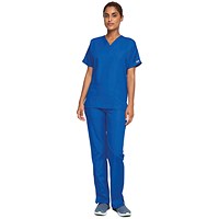 Cherokee Unisex Scrub Top, Royal Blue, Small