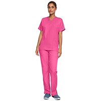 Cherokee 4700 Unisex Scrub Top, Shocking Pink, Medium