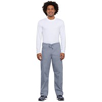 Cherokee Unisex Drawstring Scrub Trousers, Pale Grey, 2XL
