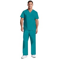 Dickies Signature Unisex Scrub Top, Teal, 3XL
