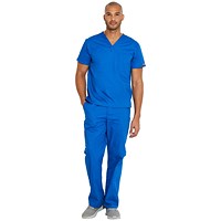 Dickies Signature Unisex Scrub Top, Royal Blue, 2XL