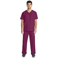 Cherokee Originals Ultra Female V-neck Scrub Top, Wine Red, 3XL