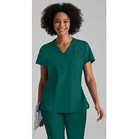 Barco One Racer Scrub Top, Hunter Green, XL