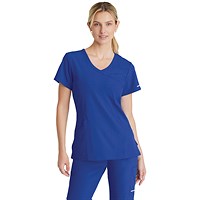 Skechers Female V Neck Scrub Top, Galaxy Blue, 2XL