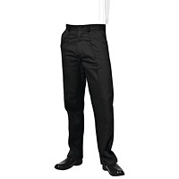Work in Style MT037 Male Healthcare Trousers, Black, Size 36 Inch