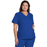 Cherokee Originals Ultra Female V-neck Scrub Top, Royal Blue, 3XL
