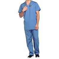 Cherokee Professional V-Neck Scrub Top, Ceil Blue, 2XL