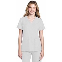 Cherokee Originals Ultra Female V-neck Scrub Top, White, 3XL