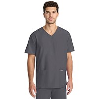 Cherokee Originals Ultra Female V-neck Scrub Top, Pewter Grey, 2XL
