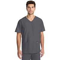 Cherokee Originals Ultra Female V-neck Scrub Top, Pewter Grey, Large