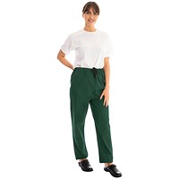 334LWT Unisex Lightweight Scrub Trousers, Bottle Green, Size Large
