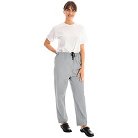 334LWT Unisex Lightweight Scrub Trousers, Pale Grey, Size Small