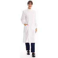 Work in Style Howie Lab Coat, Unisex, White, 42 Tall
