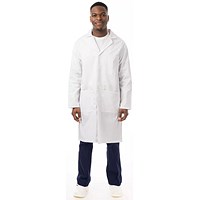 Work in Style Professional Unisex Lab Coat, White, 38