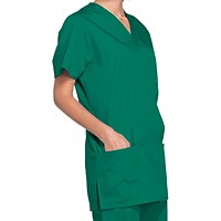 Cherokee Professional V-Neck Scrub Top, Hunter Green, 2XL