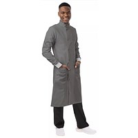 Work in Style Howie Lab Coat, Unisex, Silver, 40 Tall