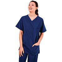Key Scrubs KEYTU100 Eco Stretch Atlantic Scrub Top, Navy, Size XS